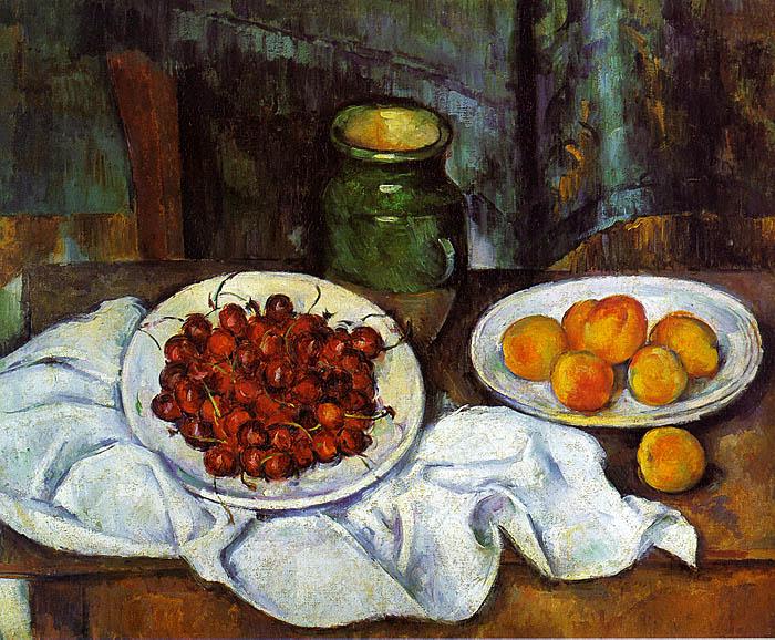 Paul Cezanne Cherries and Peaches China oil painting art